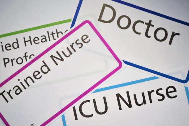NHS Staff Labels - Doctor, Nurse, Health Professional