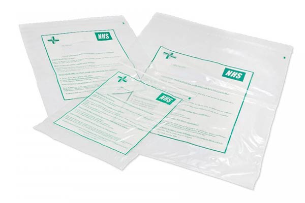 Pharmacy dispensing bags suitable for Pharmaceutical, Laboratory and NHS use.